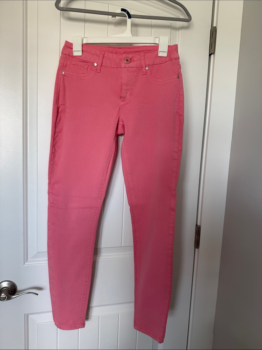 Maurices Coral Pink Skinny Jeans
